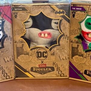 Fuggler x DC by ZURU 9 inch Plush, Collectible: Harley Quinn, Batman & The Joker